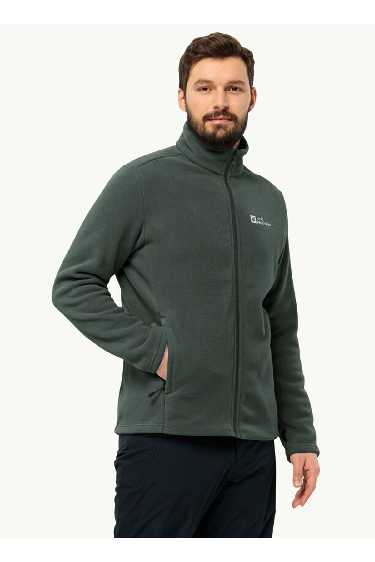 جک ولف اسکین کت معمولی مردانه سبز تیره 1711371-T0036WINTERSTEIN FZ M