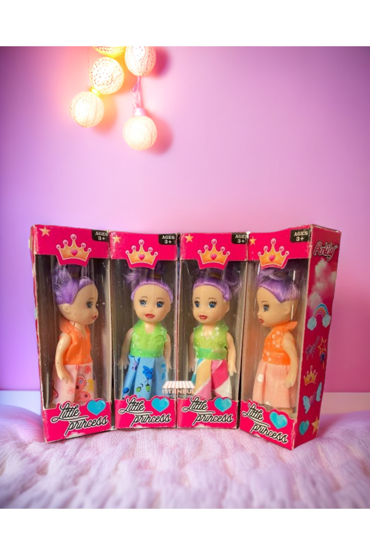 Genel Markalar 3Adet Parmak Bebek Kız Çocuk Oyuncakları 3lü Et Bebek Eğitici Oyuncaklar Oyuncak Bebek fotoğrafı 2 (önizleme)