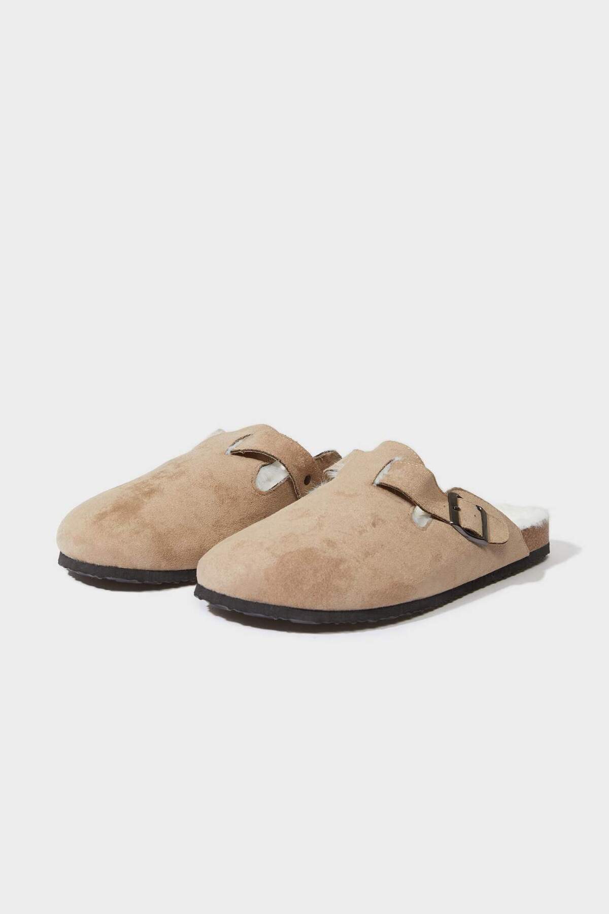 دفاکتو دمپایی خانگی چرم مصنوعی کف تخت مردانه F0481AX25WN