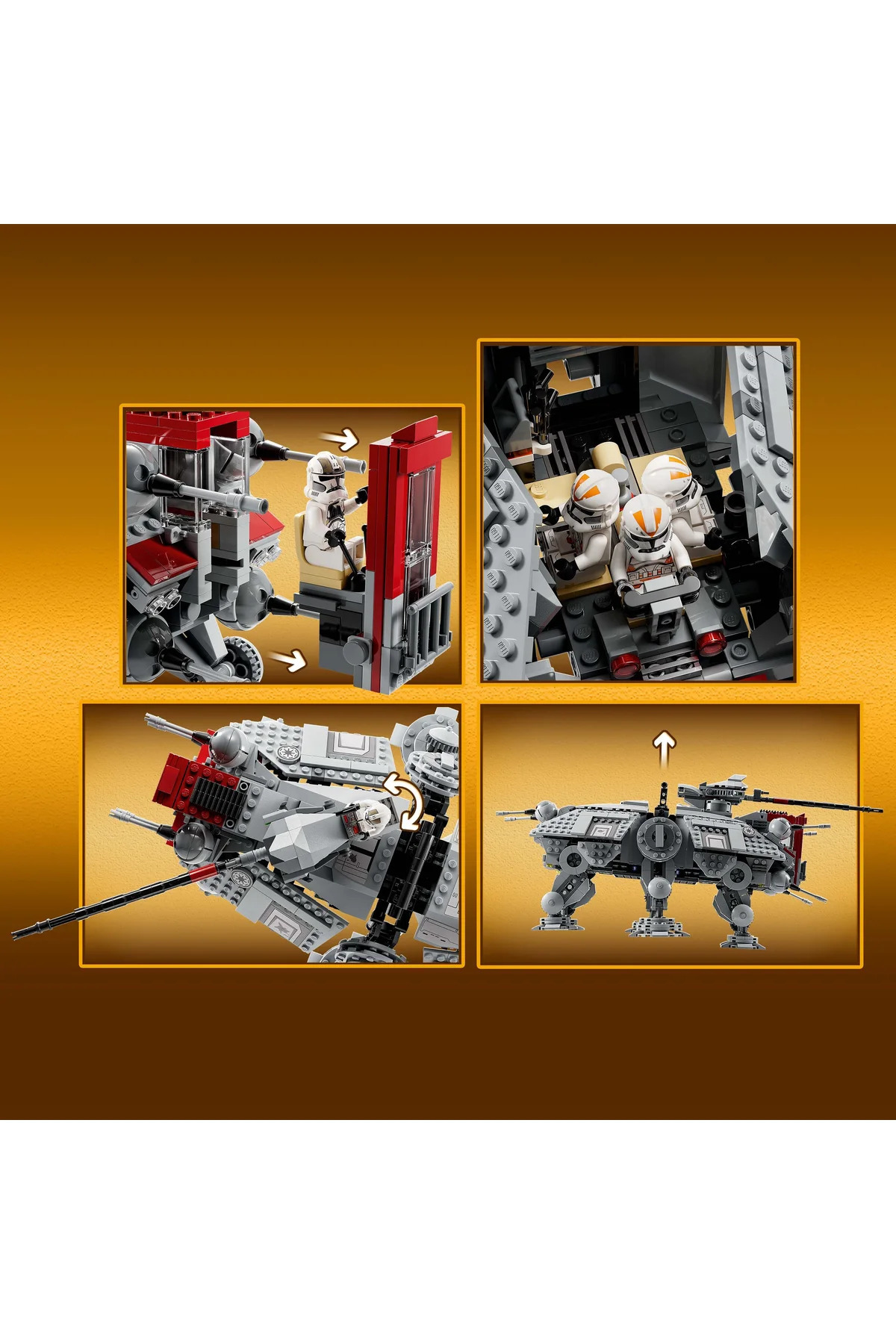 ® جنگ ستارگان ™ آت-تی ™ واکر ۷۵۳۳۷ – مجموعه ساختنی خلاقانه برای سنین ۹+ (۱۰۸۲ قطعه)