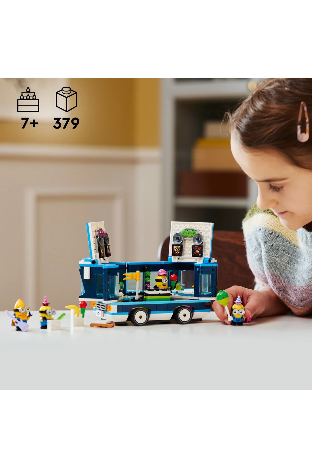 ® من نفرت‌انگیز ۴ اتوبوس مهمانی موزیکال مینیون‌ها ۷۵۵۸۱ - مجموعه ساختنی اسباب‌بازی خلاقانه ۷+ (۳۷۹P)