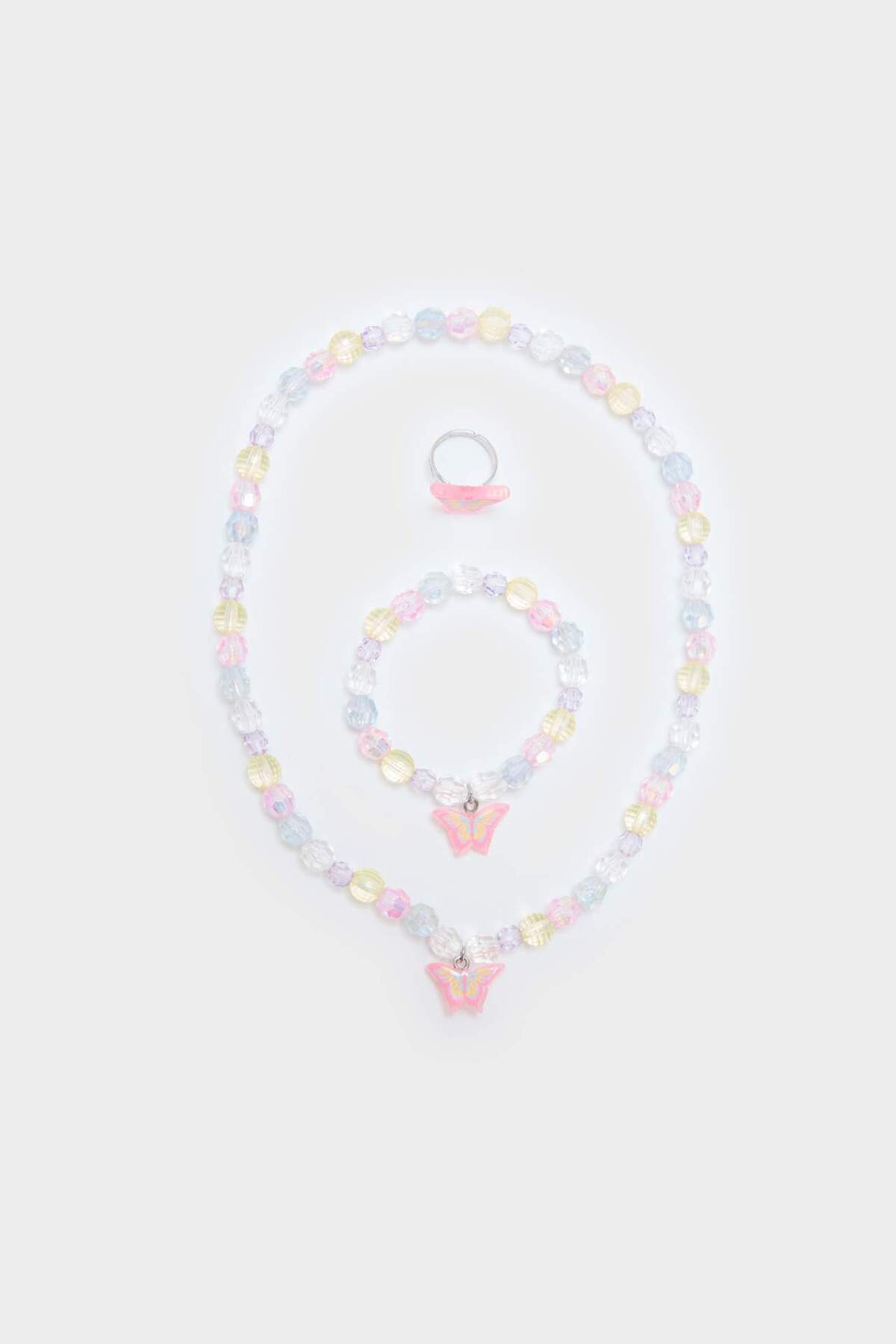 DeFacto Kız Çocuk Renkli Kolye Küpe Bileklik Seti F6888A8NS