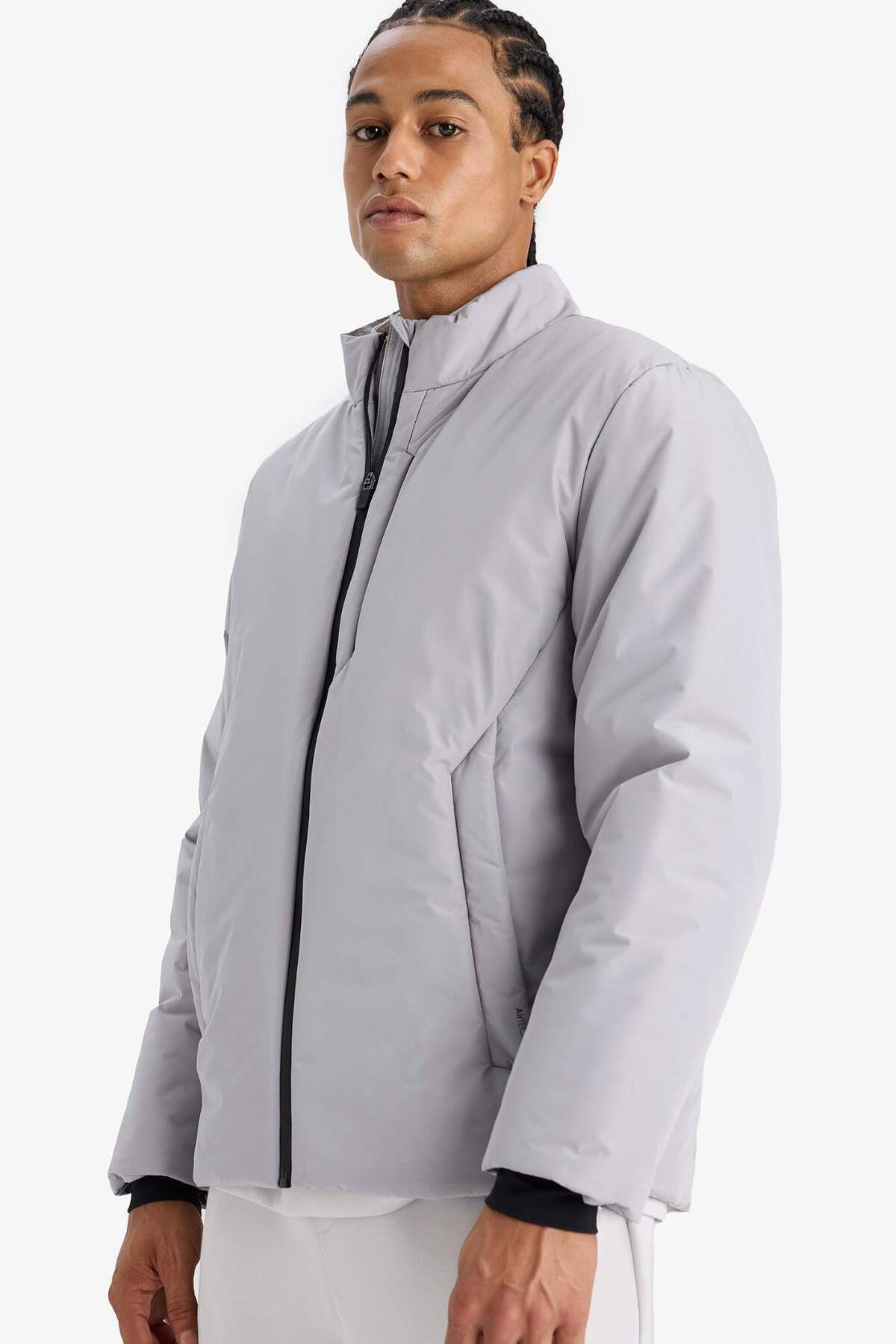 دفاکتو کاپشن ضد باد Defactofit Slim Fit Slim Cut زیپ دار E9484AX25WN