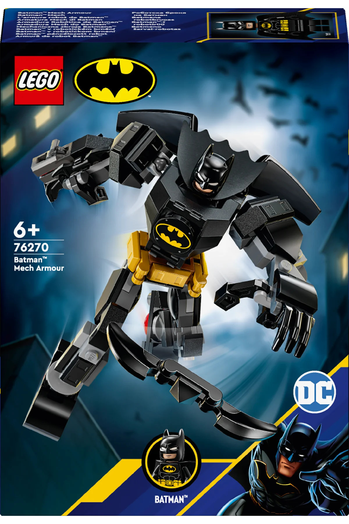LEGO ® DC Batman™: Batman Robot Zırhı 76270 – 6+ Aksiyon Figürü Yapım Seti (140P) fotoğrafı 3 (önizleme)