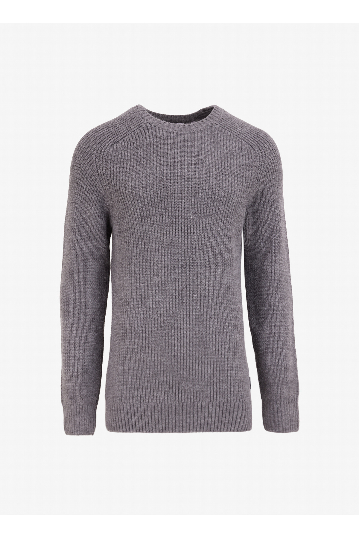 ماستنگ ژاکت بافتنی مردانه طرح‌دار معمولی یقه گرد، رنگ آنتراسیت، مدل M4WM-KZK-1619