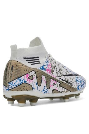 LALİGA Air Laliga Krampon Çoraplı - Beyaz/altın/desenli