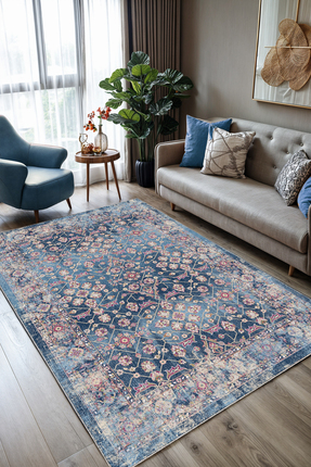 Artızon Kaydırmaz Tabanlı Vintage Retro Tasarım Dekoratif Salon Ve Oturma Oda...