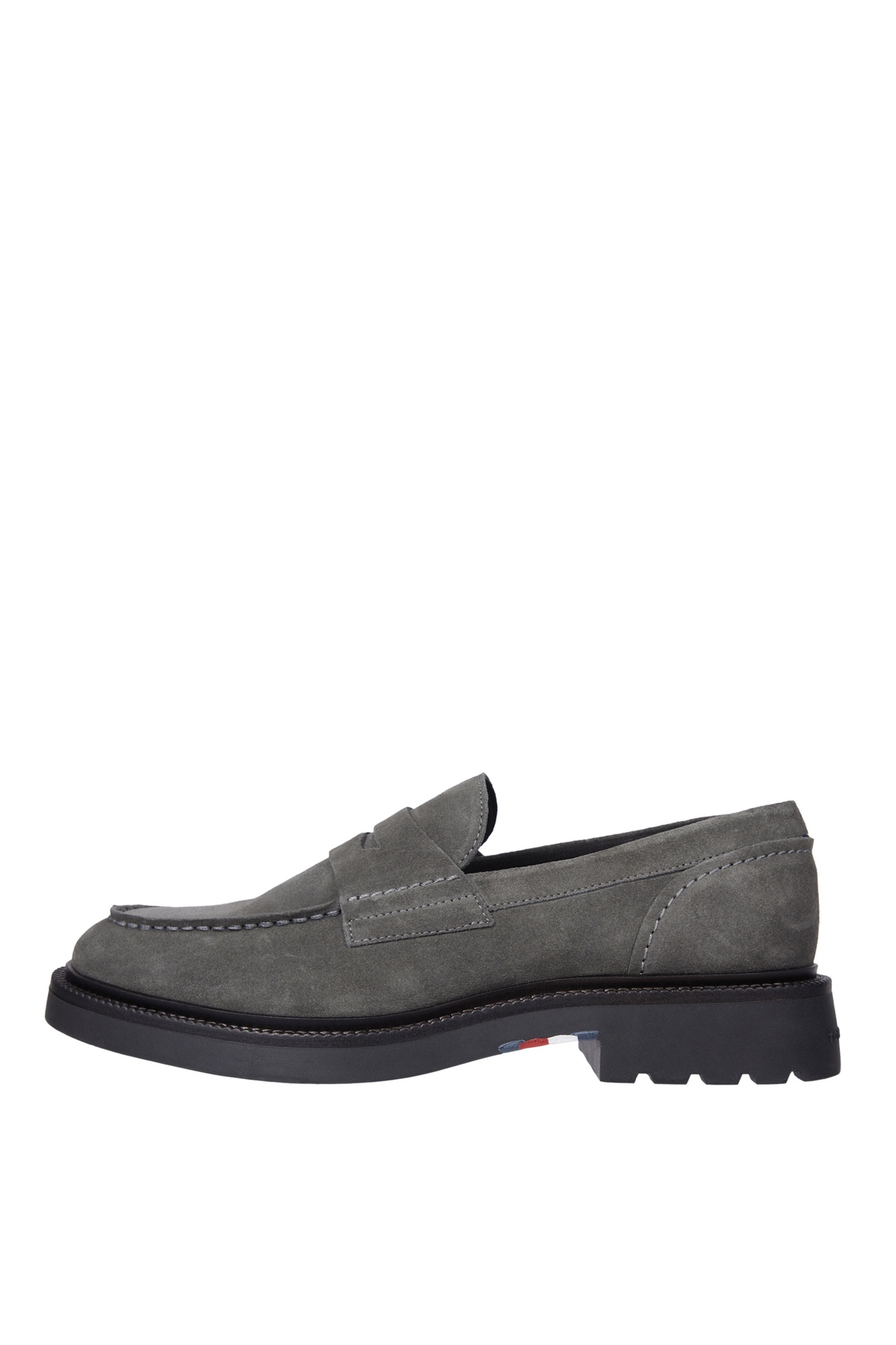 Tommy Hilfiger Gri Erkek Süet Loafer HILFIGER COMFORT LWT SDE LOAFER
