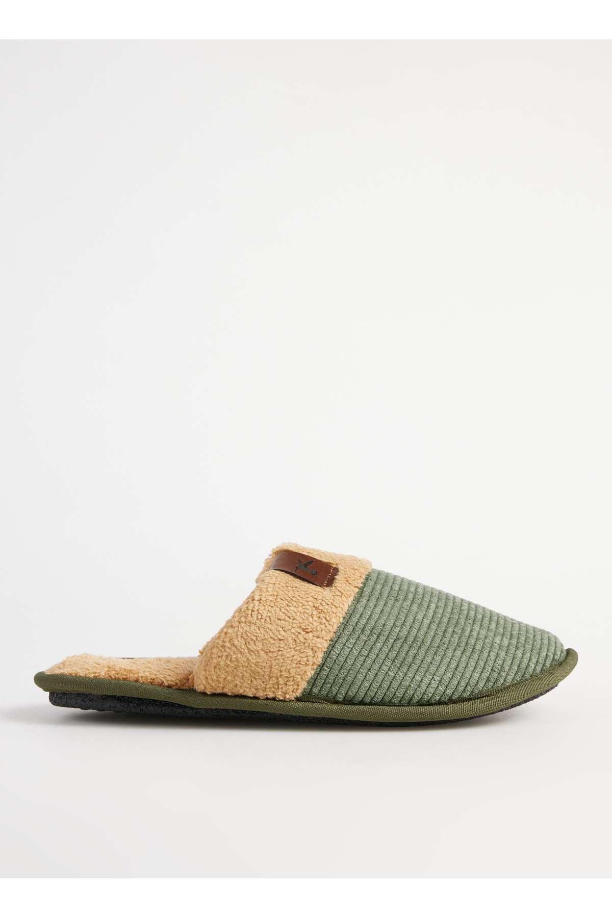 فابریکا دمپایی خانگی مردانه خاکی رنگ دادلی