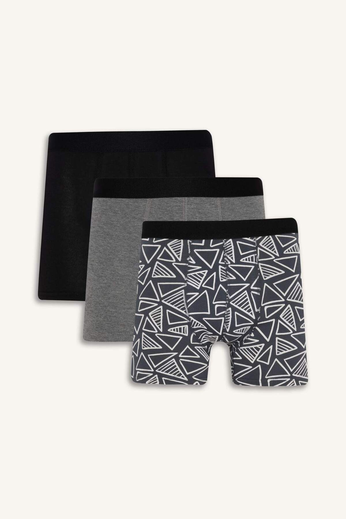 دفاکتو Regular Fit Printed 3-Pack Boxer D7515AX24AU