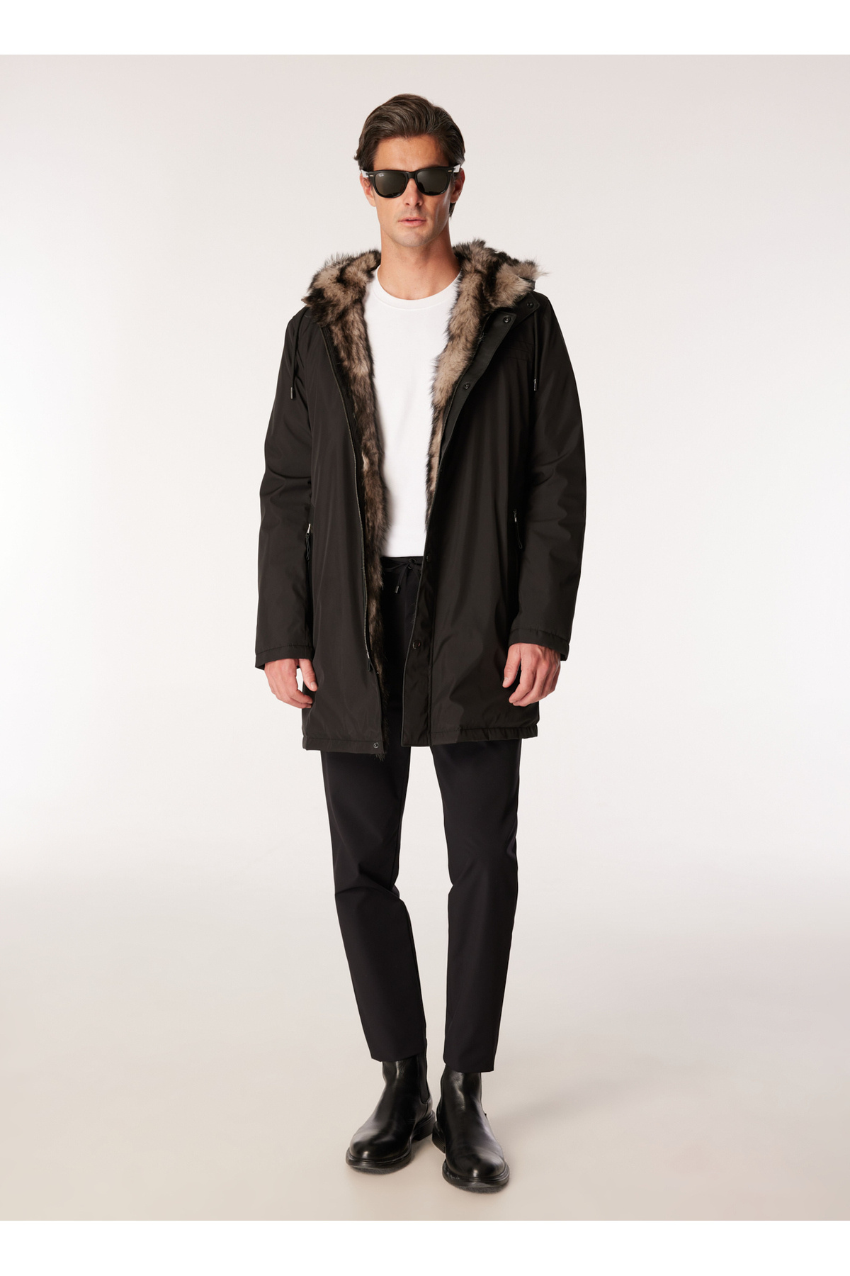 فابریکا کت مردانه مشکی F4WM-KBN 2755