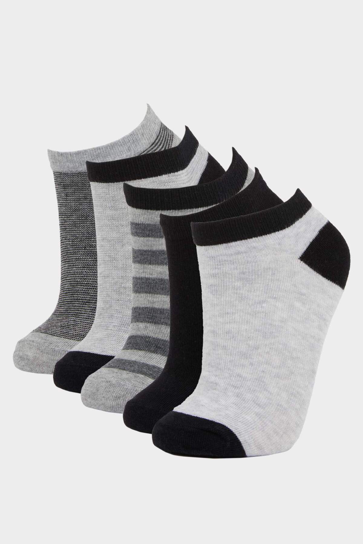 دفاکتو جوراب مچ پا نخی پسرانه 5 بسته F4712A8NS
