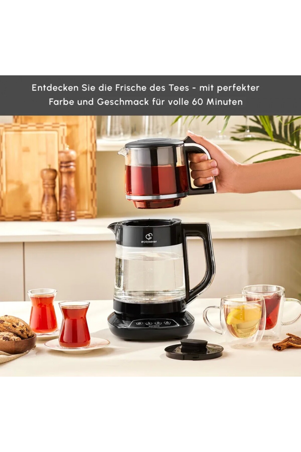 Caysever Maschine, Stahl, Chrome 1700 W, BPA-frei, 0,8 Lt