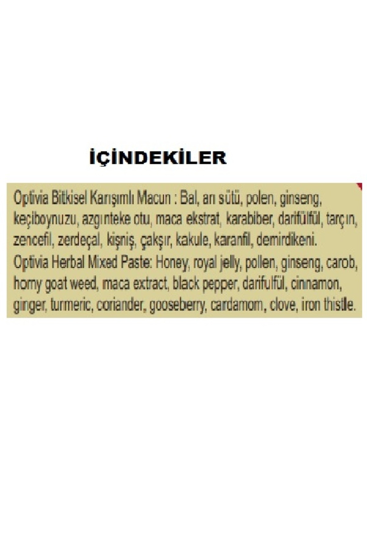 Ginsengli Çakşır Demirdikeni Optivian Optiviam 240gr Macun Macunu Ginseng Güçlü Kuvvetli Macun Atom Macunu — Happy Aktar k43 — تصویر 4 از 6