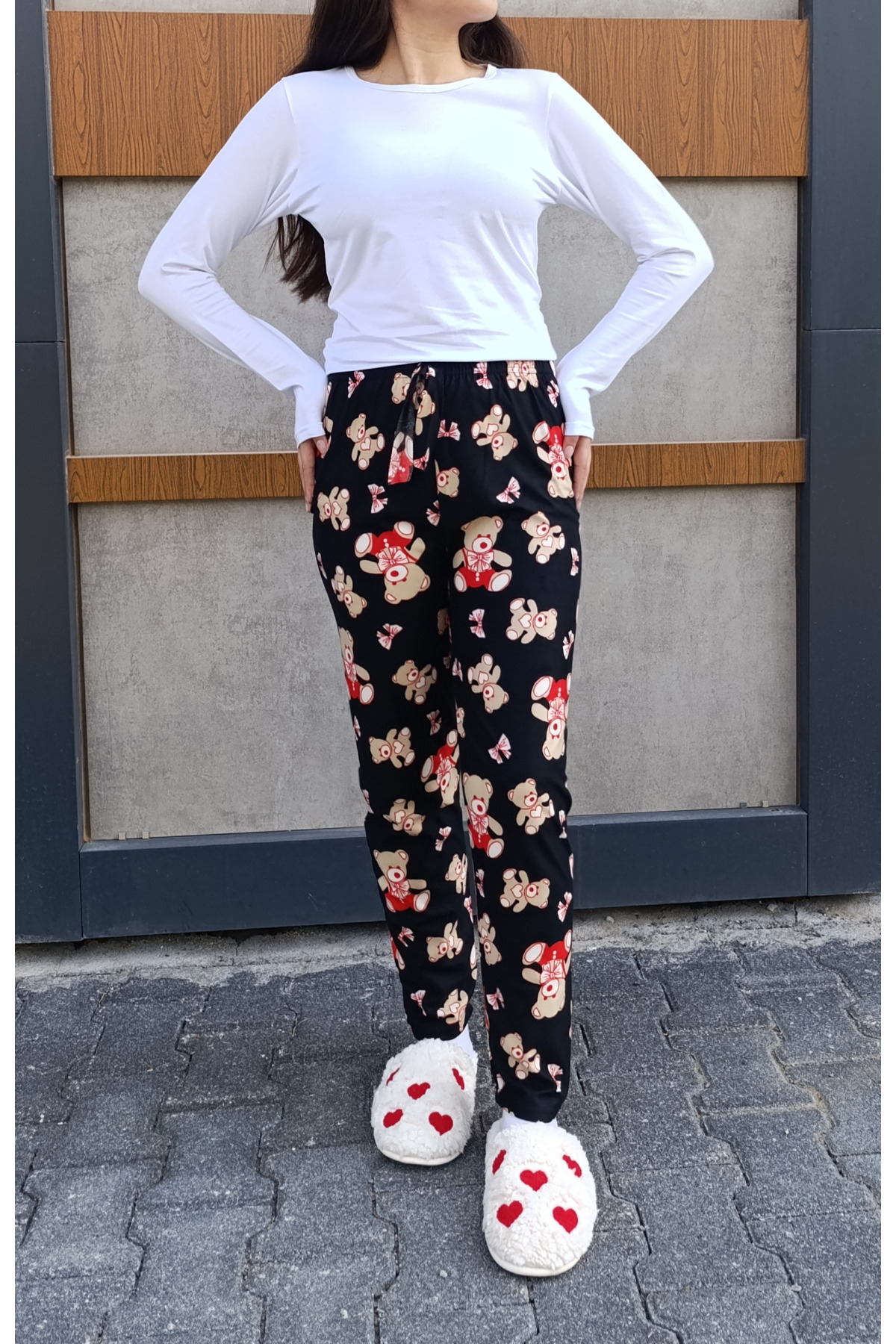 siyalife Kışlık Süet Yumuşak Dokulu Kadın Pijama