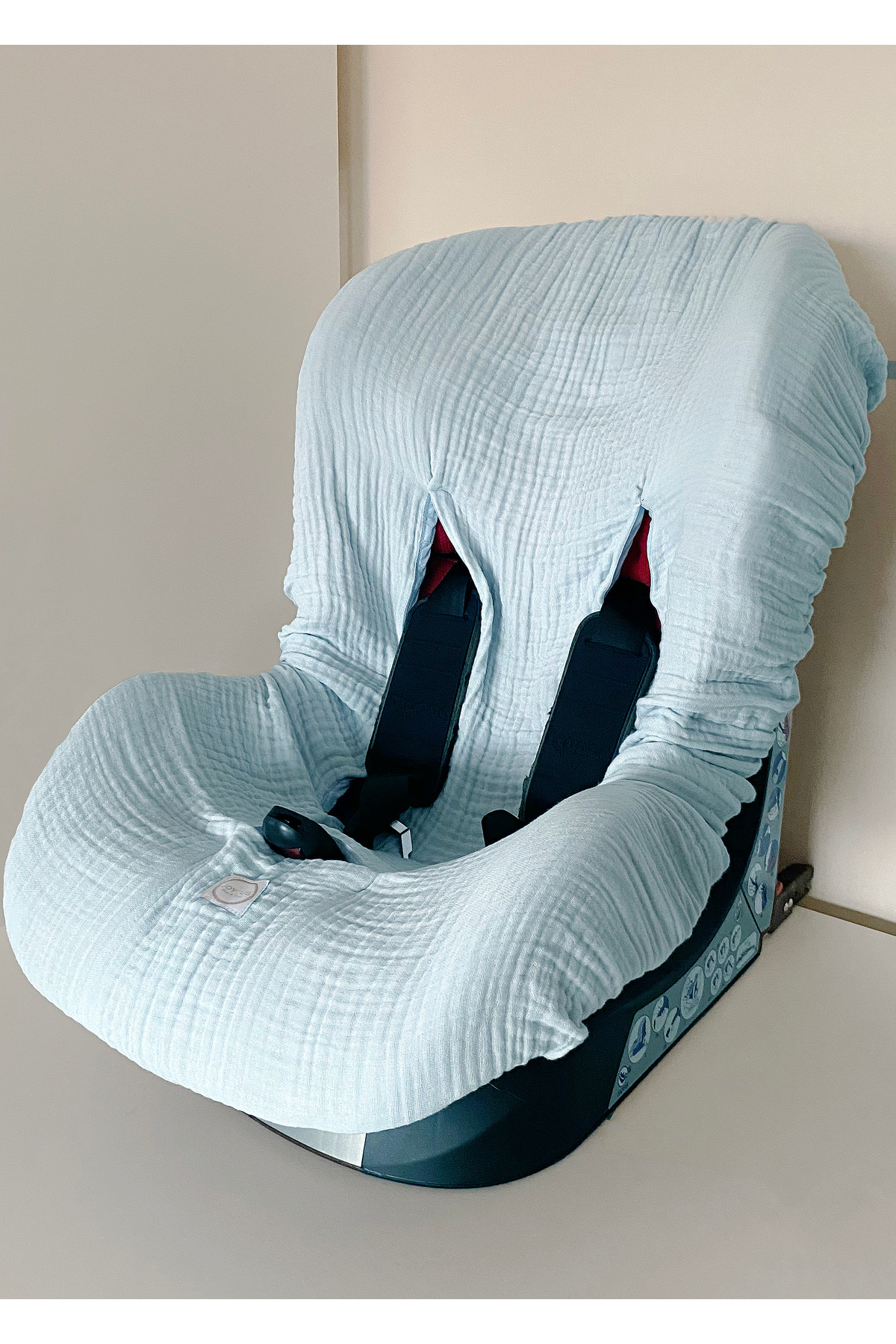 Joyous Mom Kids 4 Katlı Müslin Bebek Oto Koltuk Kılıfı Lastikli %100 Pamuk Organik Oto Koltuk Kılıfı fotoğrafı 3 (önizleme)