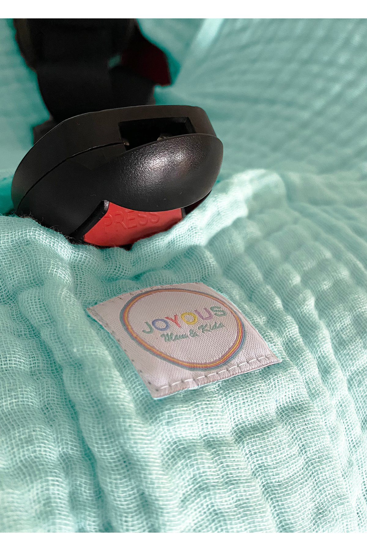 Joyous Mom Kids 4 Katlı Müslin Bebek Oto Koltuk Kılıfı Lastikli %100 Pamuk Organik Oto Koltuk Kılıfı fotoğrafı 4 (önizleme)