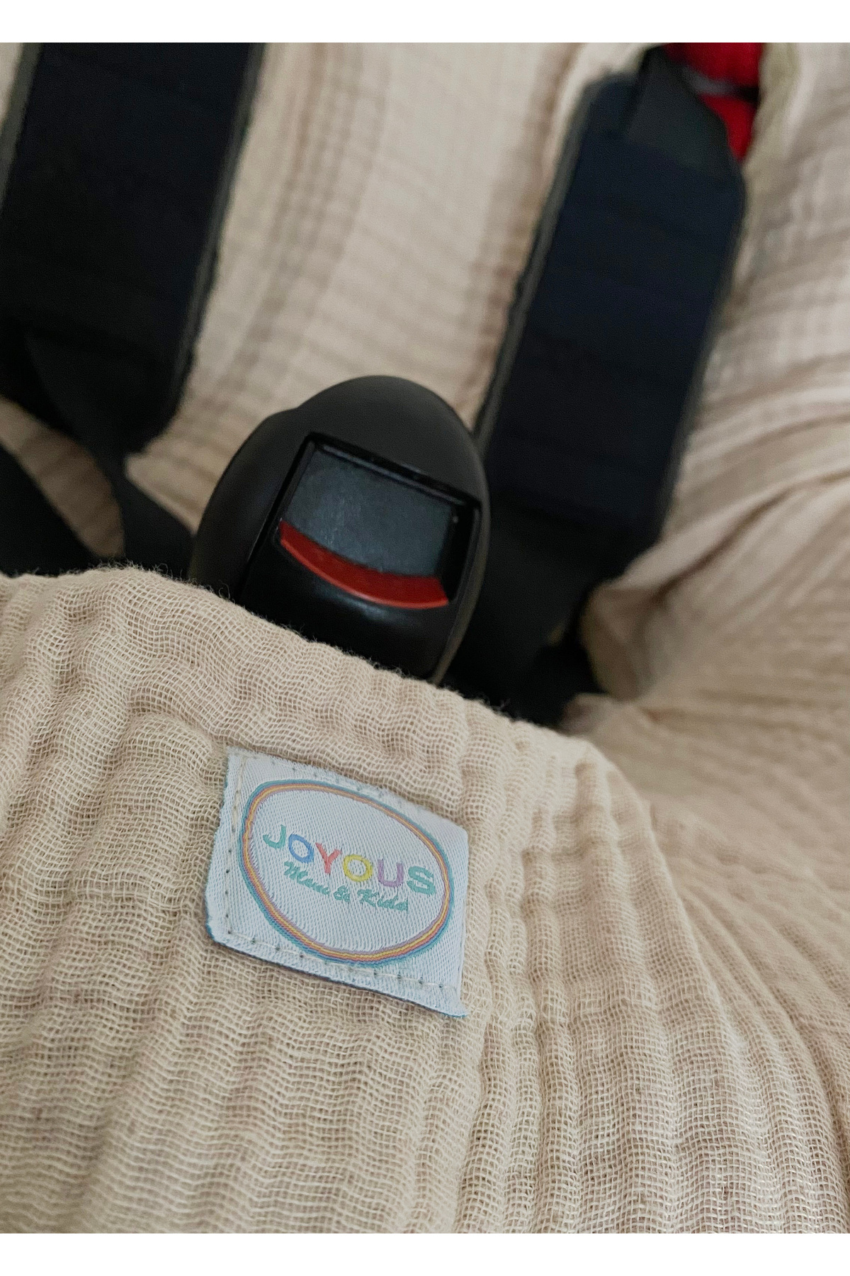 Joyous Mom Kids 4 Katlı Müslin Bebek Oto Koltuk Kılıfı Lastikli %100 Pamuk Organik Oto Koltuk Kılıfı fotoğrafı 4 (önizleme)