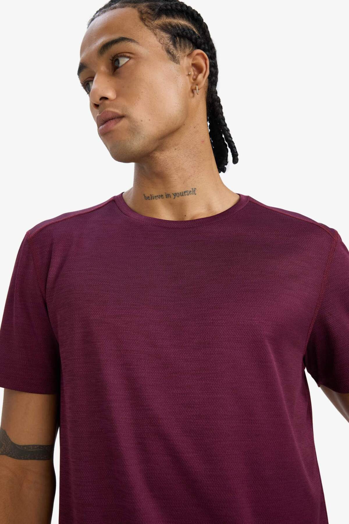 دفاکتو DeFactoFit Slim Fit Slim Cut Quick Driving Quick Fabric Flexible Breathable Crew Sports Still Sports