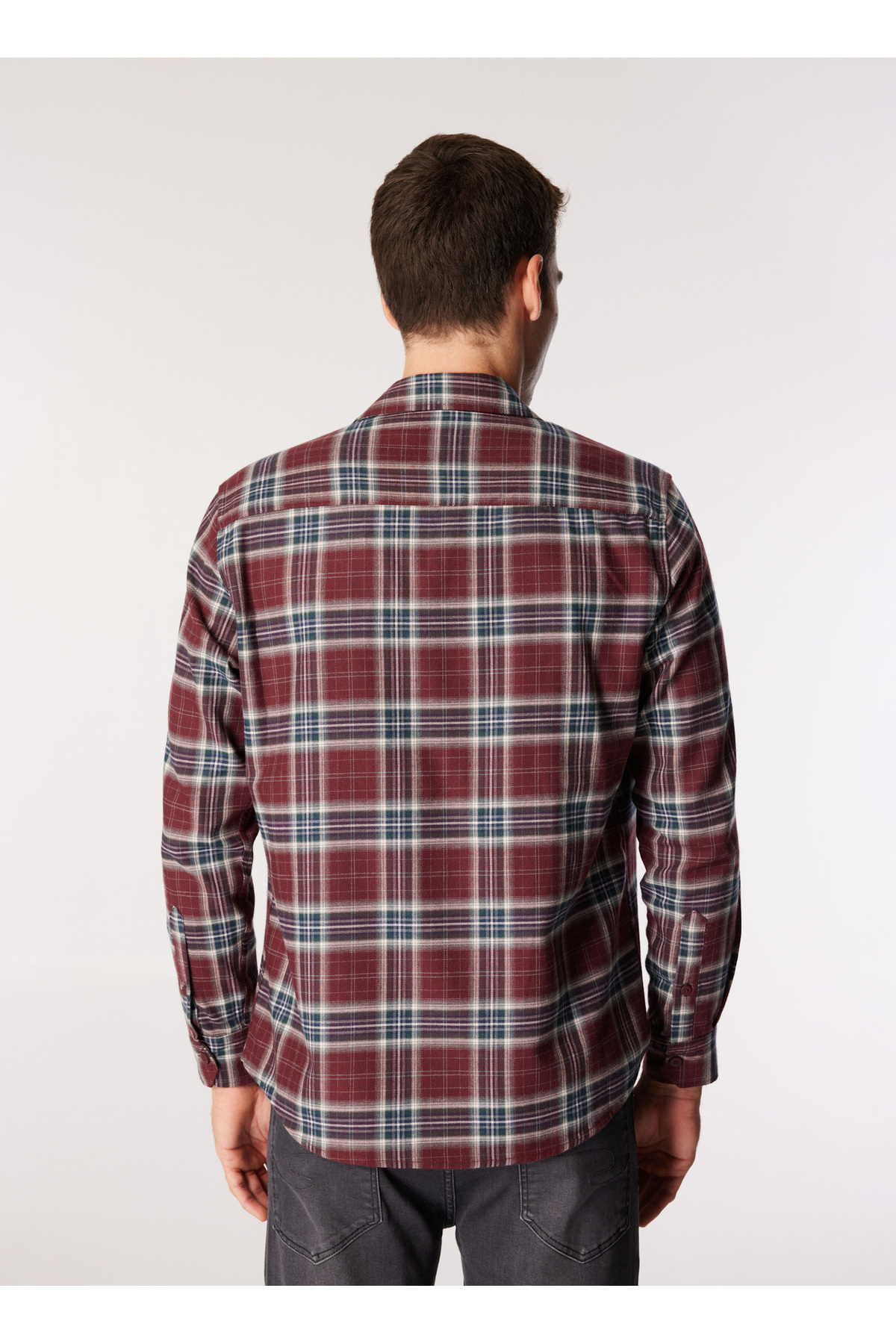 پیراهن مردانه شطرنجی آستین بلند | لی کوپر Lee Cooper 251 LCM 241013 - تصویر 5