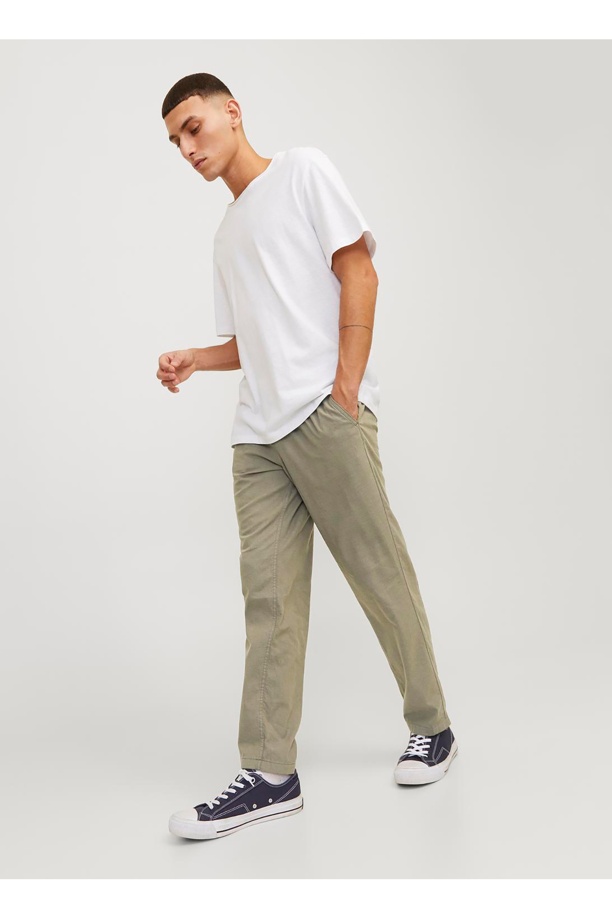 شلوار مردانه راسته فاق نرمال | جک اند جونز Jack & Jones TYCD98275E64574A03 - تصویر 3