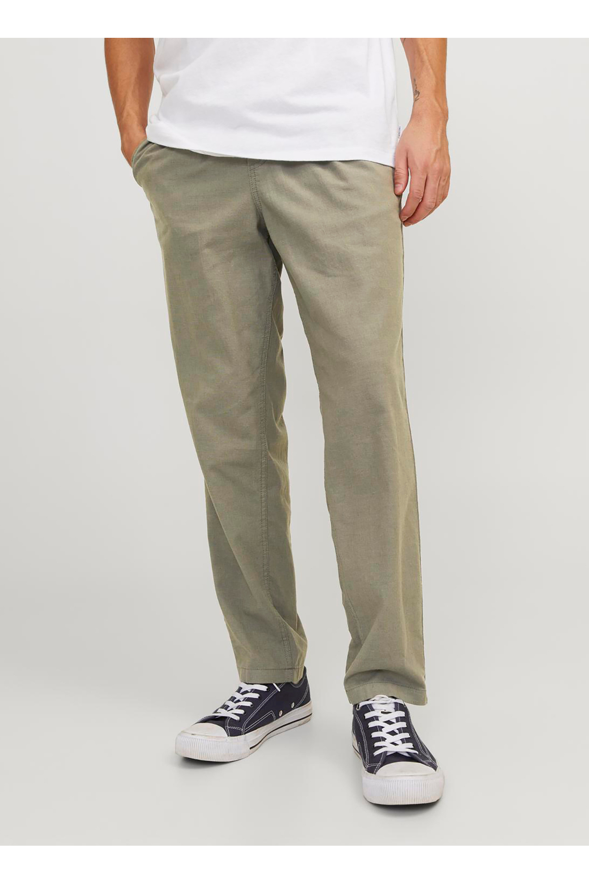 شلوار مردانه راسته فاق نرمال | جک اند جونز Jack & Jones TYCD98275E64574A03 - تصویر 2