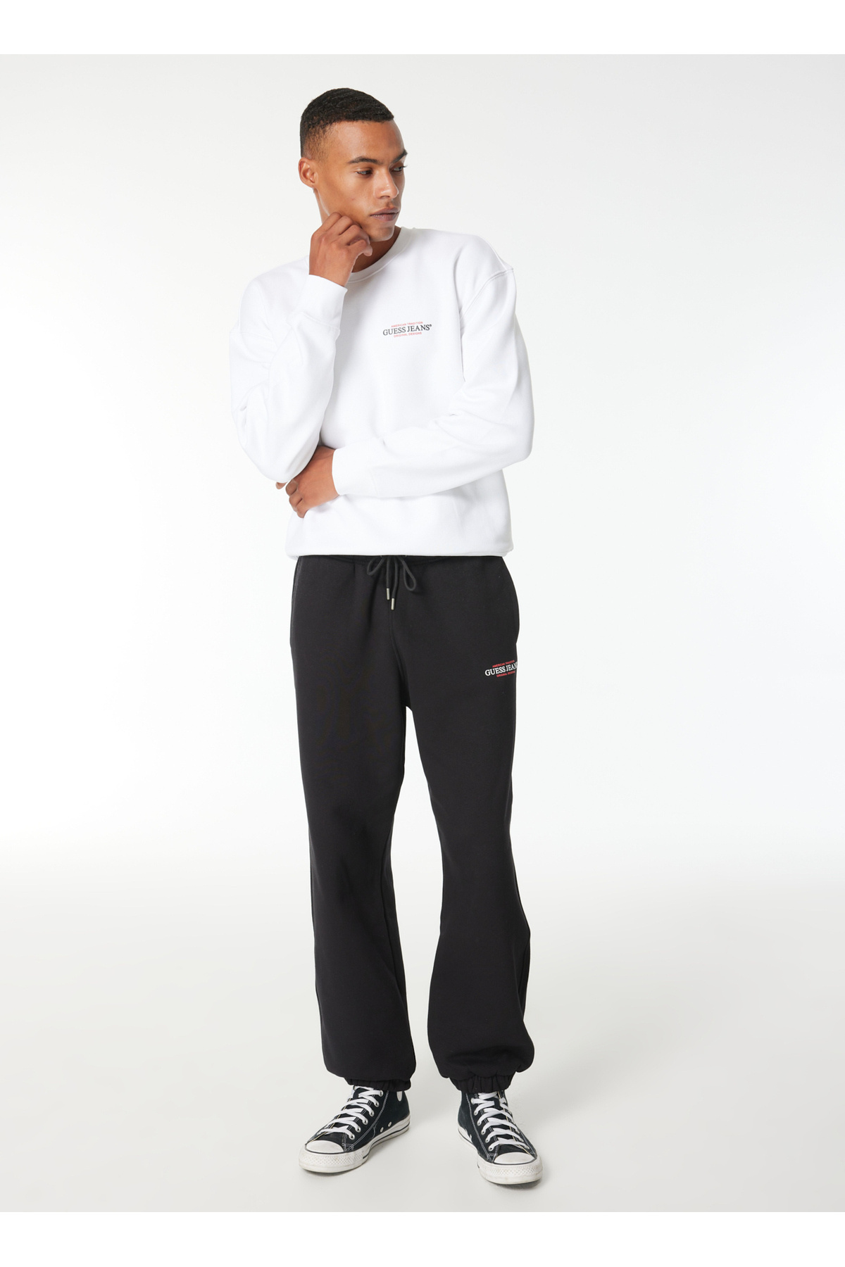 گس جینز شلوار ورزشی مردانه مشکی M4YB18K9V31JBLK GJ AMERICAN TRADITI