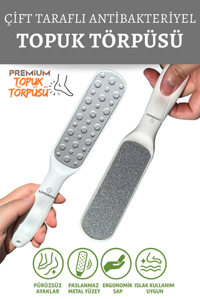 Lovendas Çift Taraflı Lazer Topuk Törpüsü - Paslanmaz Metal Yüzey – Ergonomik...