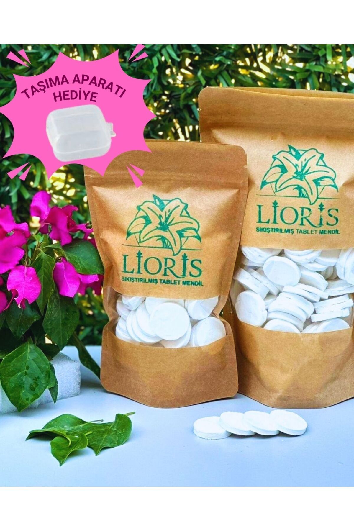 LİORİS Sıkıştırılmış Tablet Mendil 230 lu paket