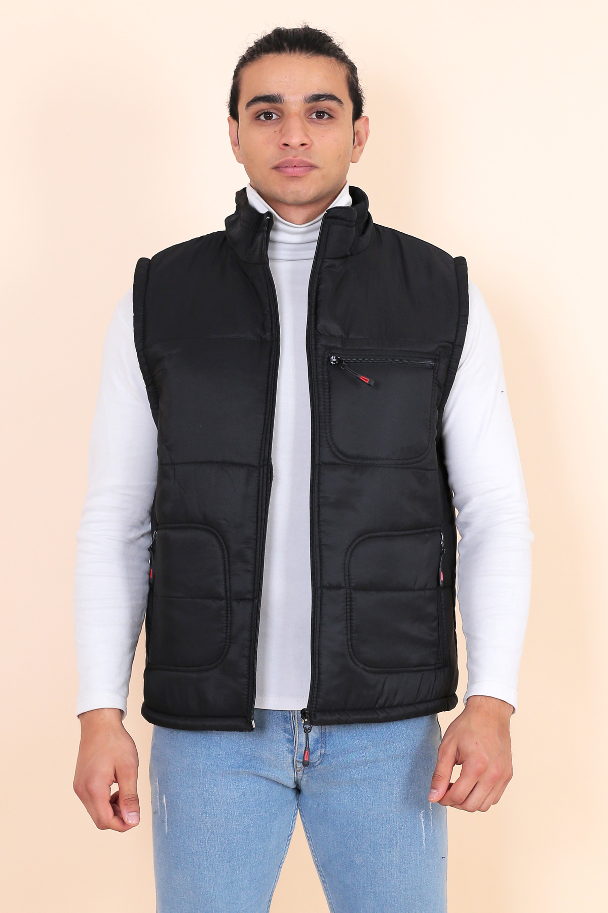 Reform  Erkek Çok Cepli Içi Polarlı Regular Kalıp Şişme Yelek