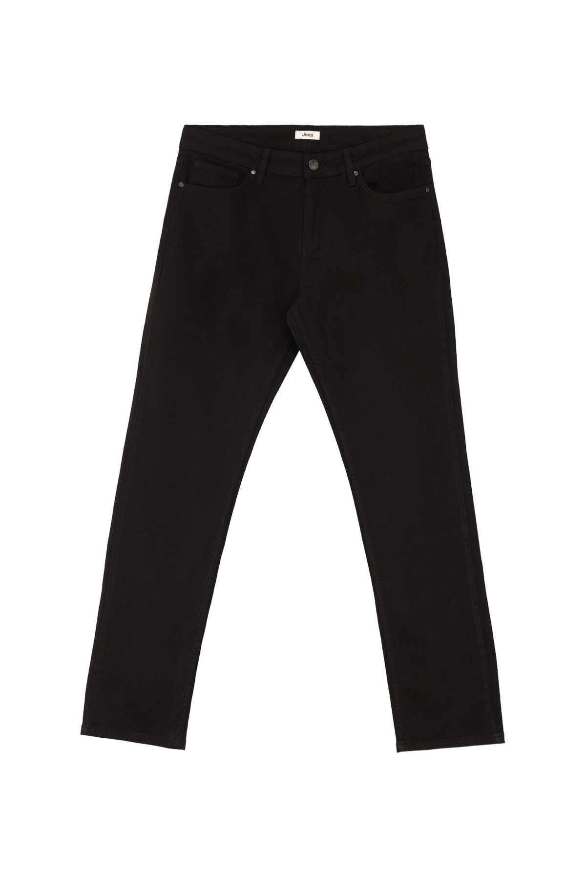 جیپ شلوار مردانه مشکی کمر معمولی، دمپا گشاد، مدل J4WM-PNT7310