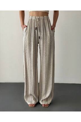 Butik Çizgi Desenli Pantolon