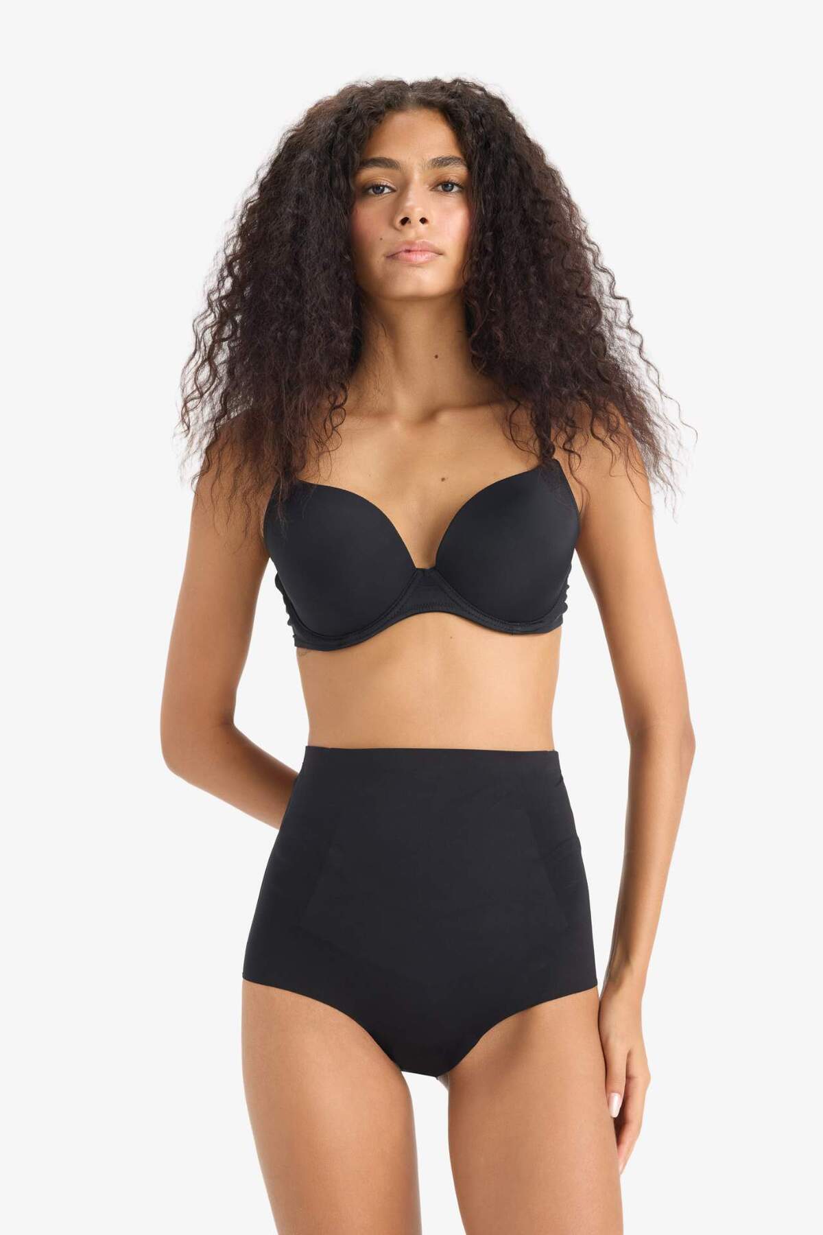 DeFacto Siyah Yüksek Bel Slip Korse-Fall in Love E4742AX25SM