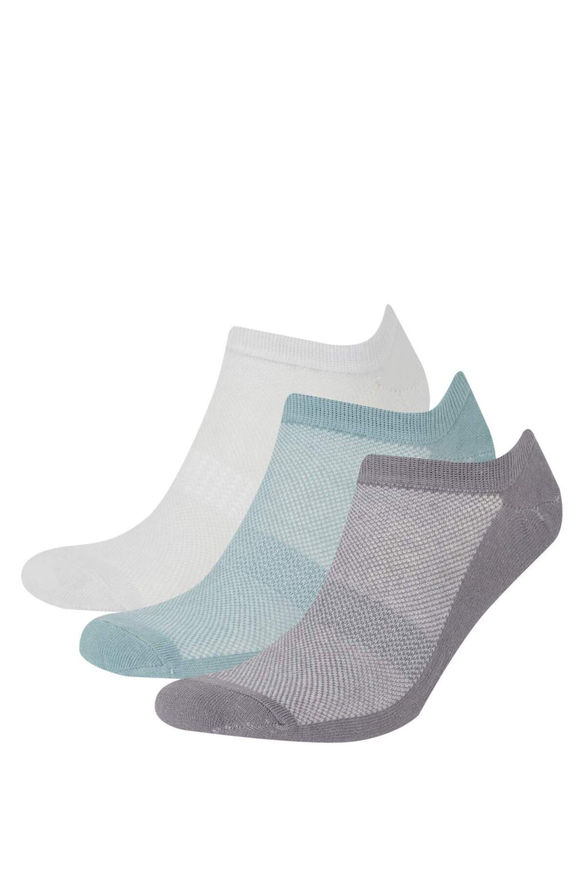 دفاکتو جوراب کتانی نخی مردانه 3 بسته D9954AXNS