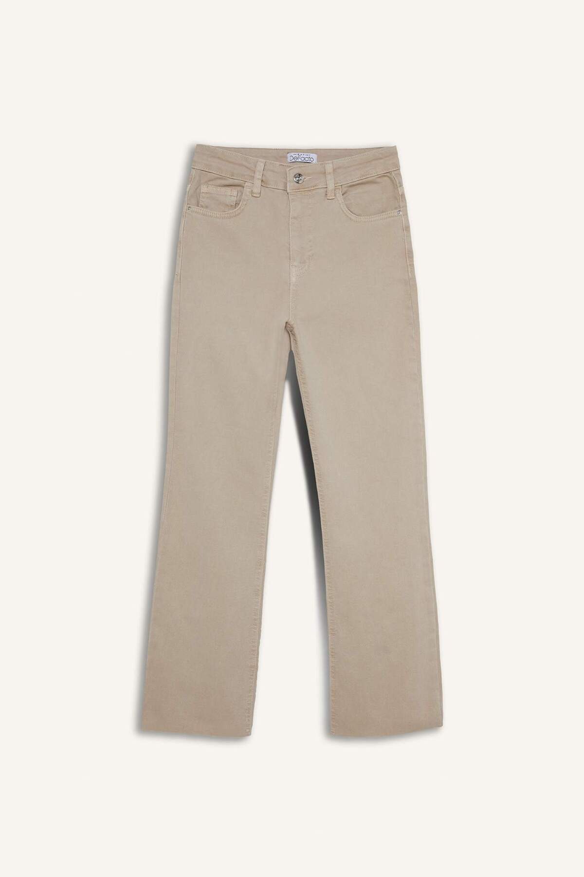 Defacto  Crop Flare Fit Yüksek Bel Bilek Boy Jean Pantolon E8017AX25SM - Görsel 9