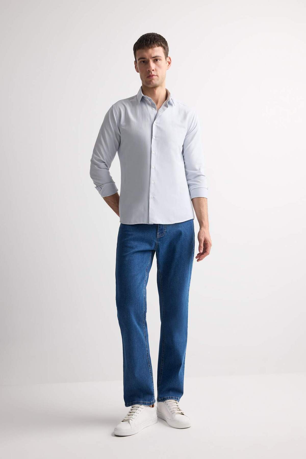 دفاکتو شلوار جین گشاد کمر بلند Diago Comfort Fit Relaxed Fit E3324AX25SP