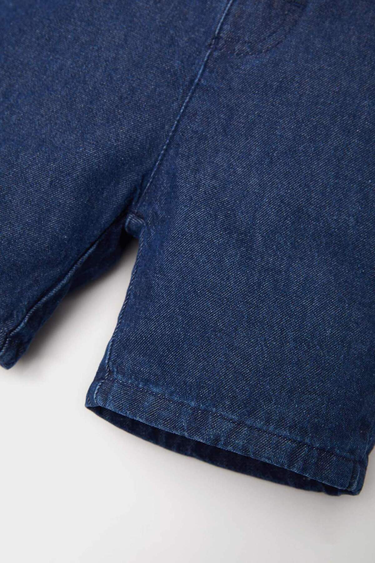 Defacto Basic Düz Jean Şort Erkek Bebek E8258A525SM fotoğrafı 4 (önizleme)