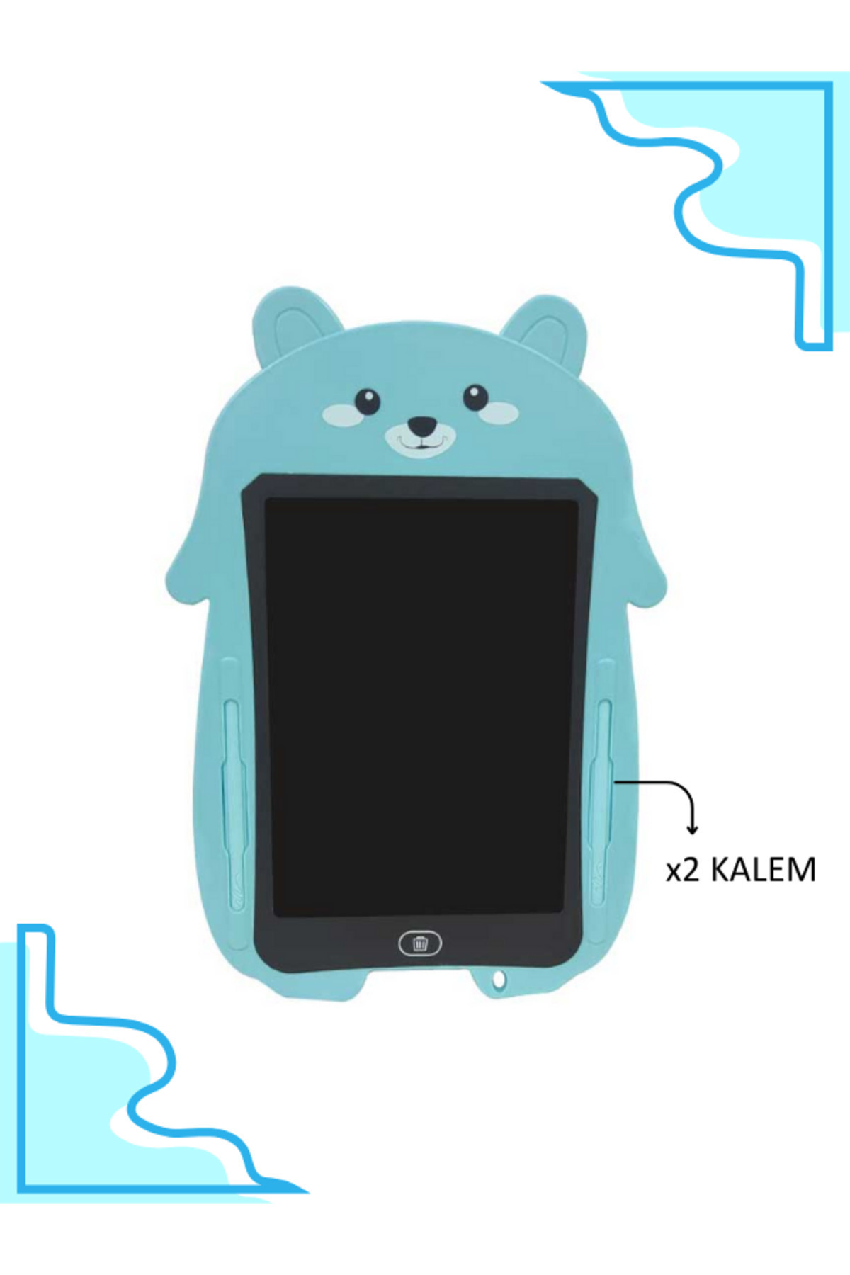 SolinpaTech Mavi Panda Renkli Lcd Yazı Tableti – 8.5 Inç Dijital Grafik Tahtası