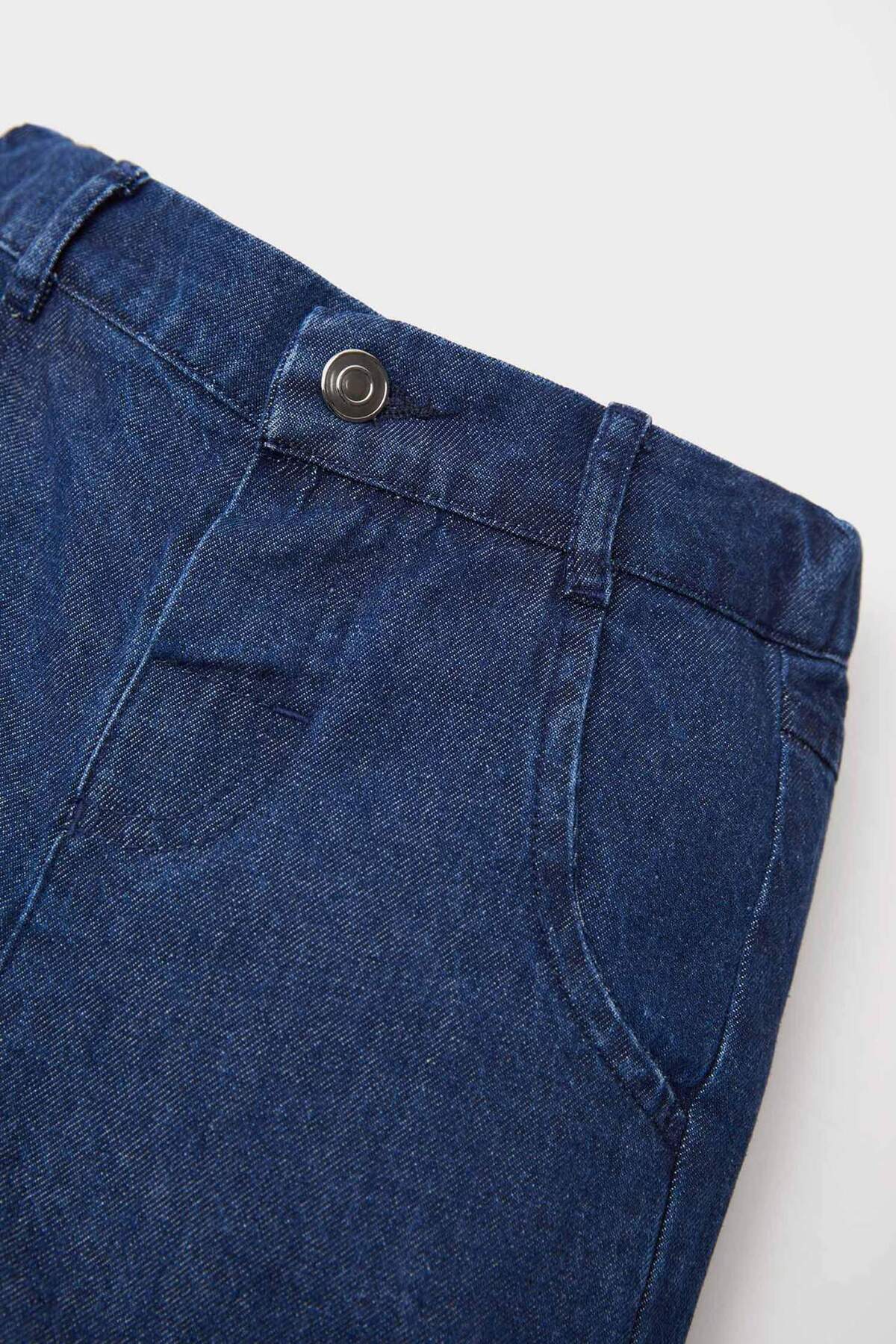 Defacto Basic Düz Jean Şort Erkek Bebek E8258A525SM fotoğrafı 3 (önizleme)