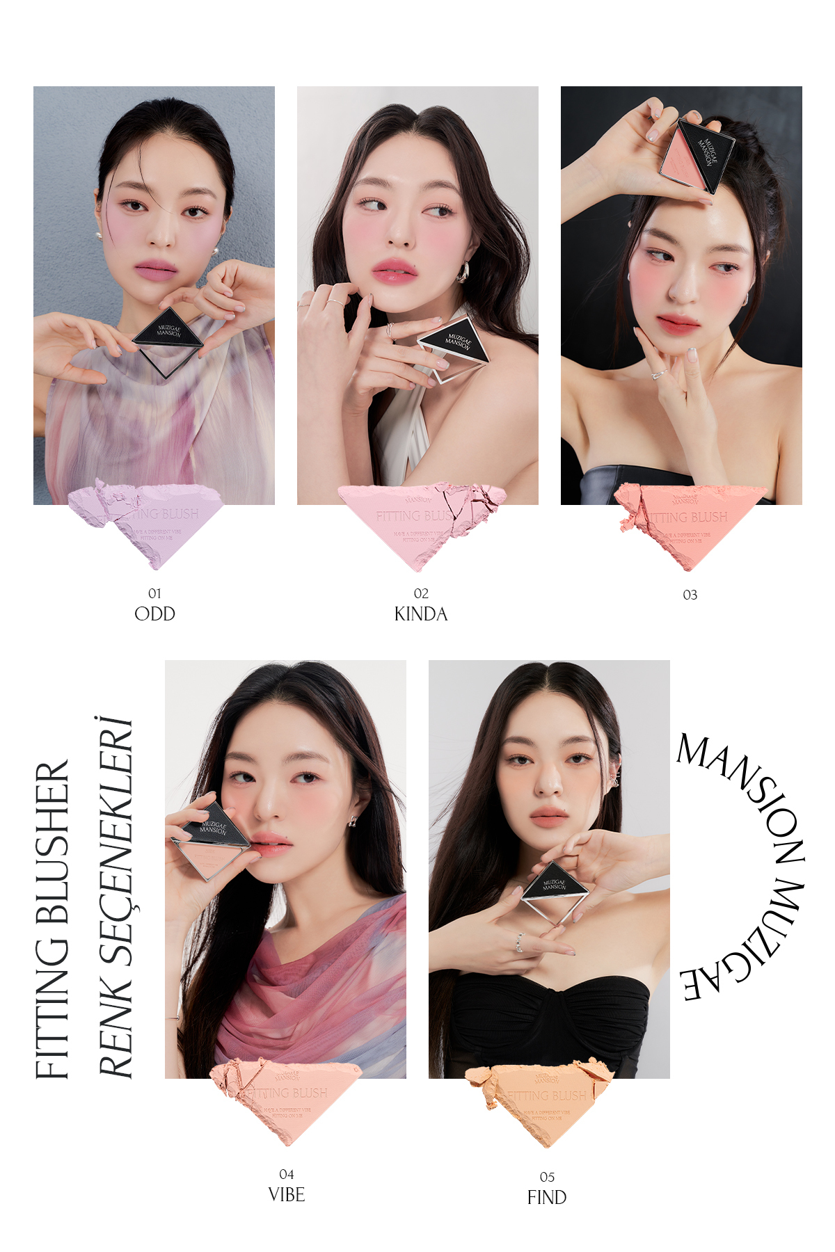 Ciltle Bütünleşen ve Pürüzsüzleştiren, Yumuşak Dokulu Allık MUZIGAE MANSION Fitting Blush (05 Find) — نارنجی 111619 — تصویر 4 از 9