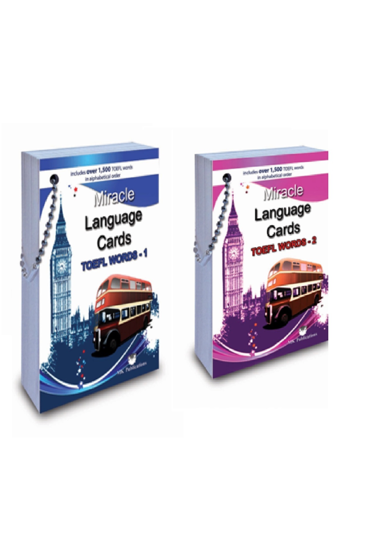 MK Publications TOEFL -1 ve TOEFL 2 SINAVLARA HAZIRLIK ZİNCİRLİ KELİME KARTI SETİ - 2 ADET