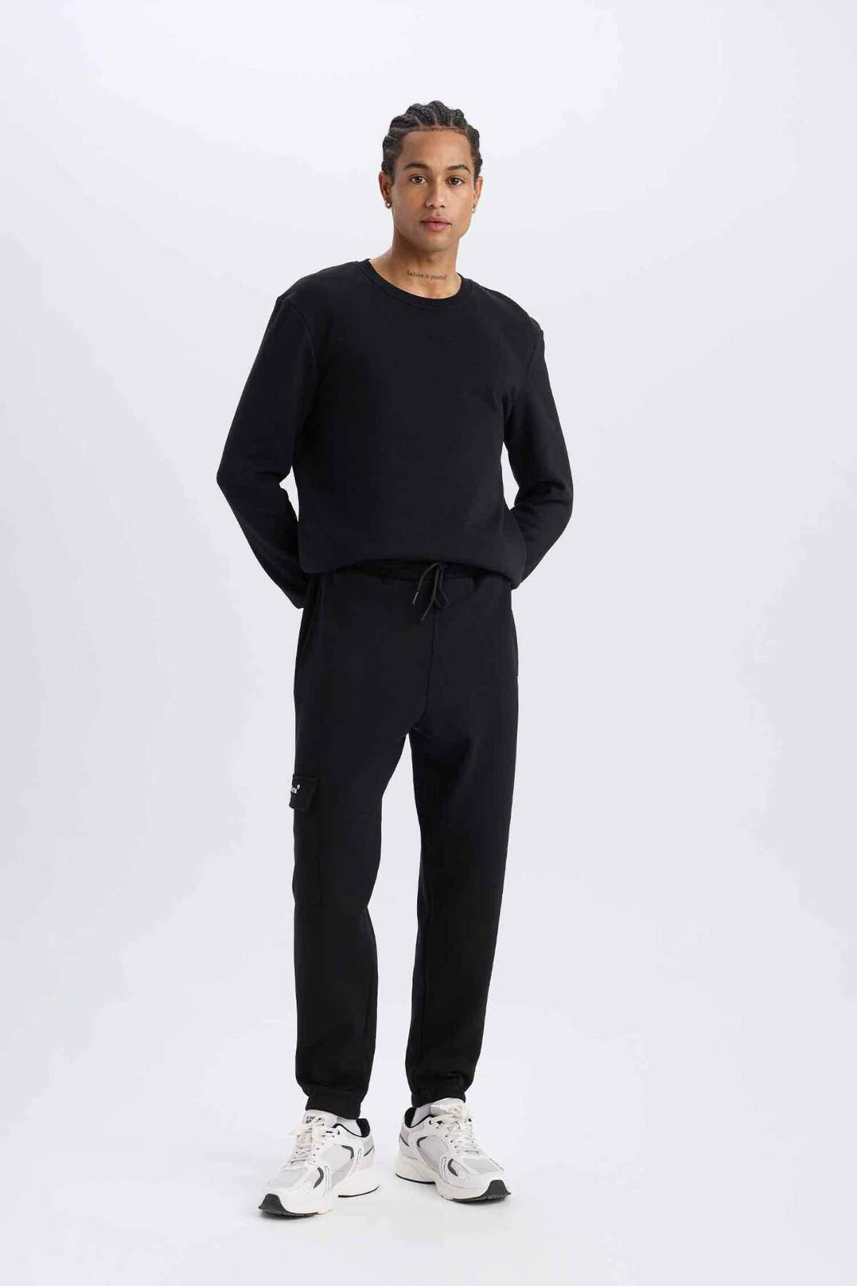 دفاکتو DeFactoFit NBA Brooklyn Nets Jogger Sweatwants با جیب جیبی غواصی با کمر بسته