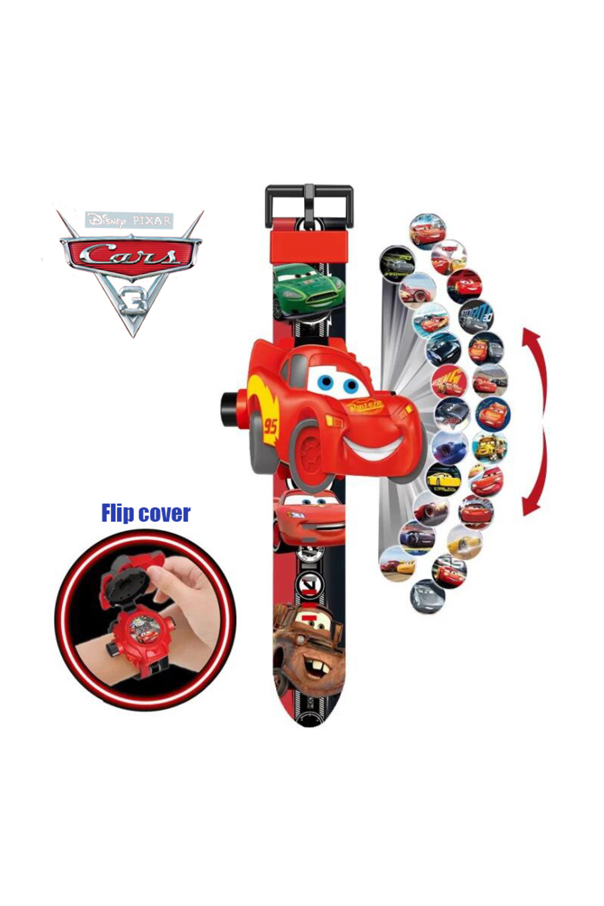 012 فیگور دیزنی مارول مرد عنکبوتی مینی مک‌کوئین ساعت پروجکشن ۲۴ دیجیتال ساعت مچی دانش‌آموزی