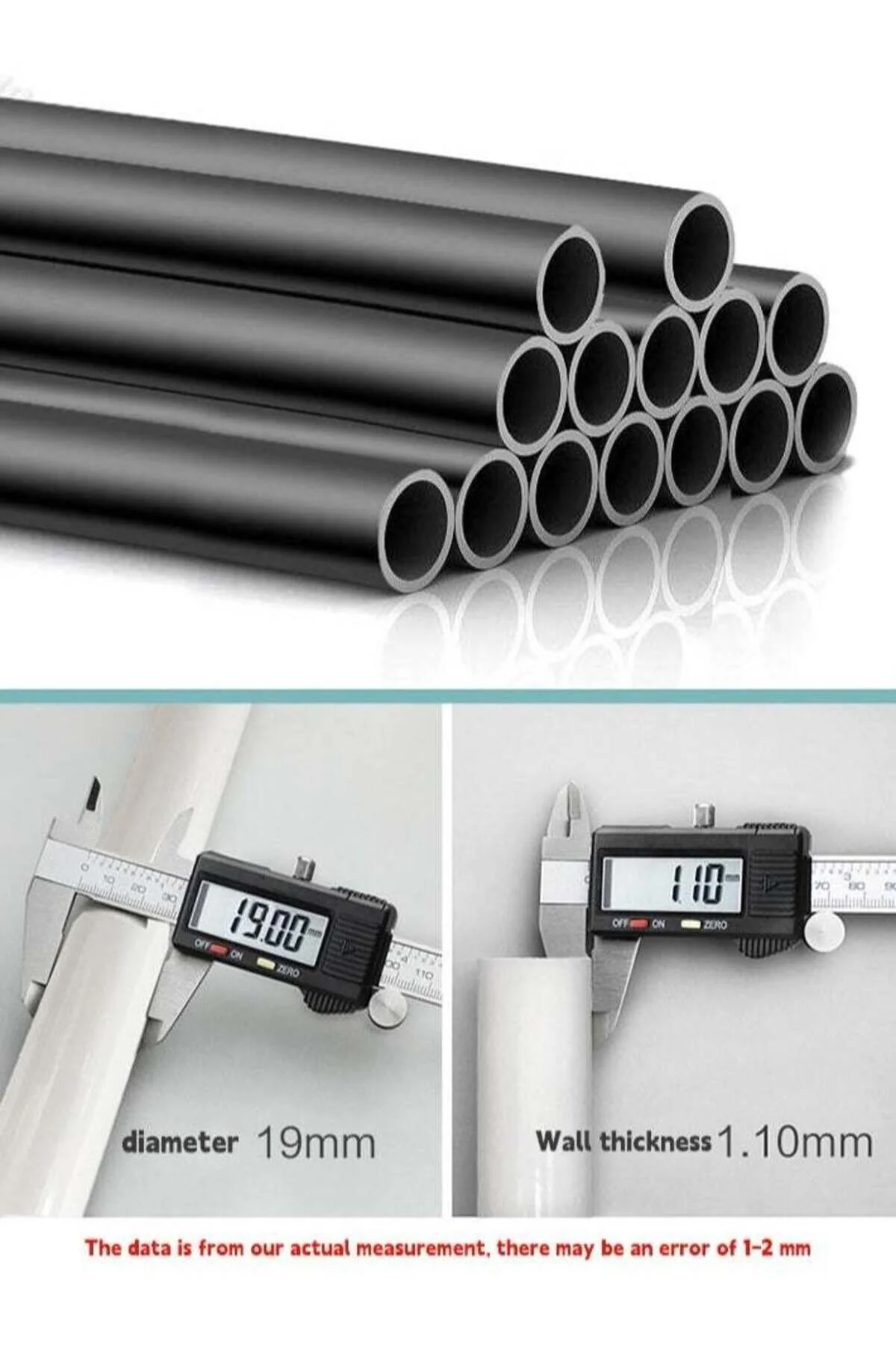 حامل ملابس مستقل مزدوج القطب من dida-cosmos لغرفة النوم، أسود ‎56 × 110 × 150 سم