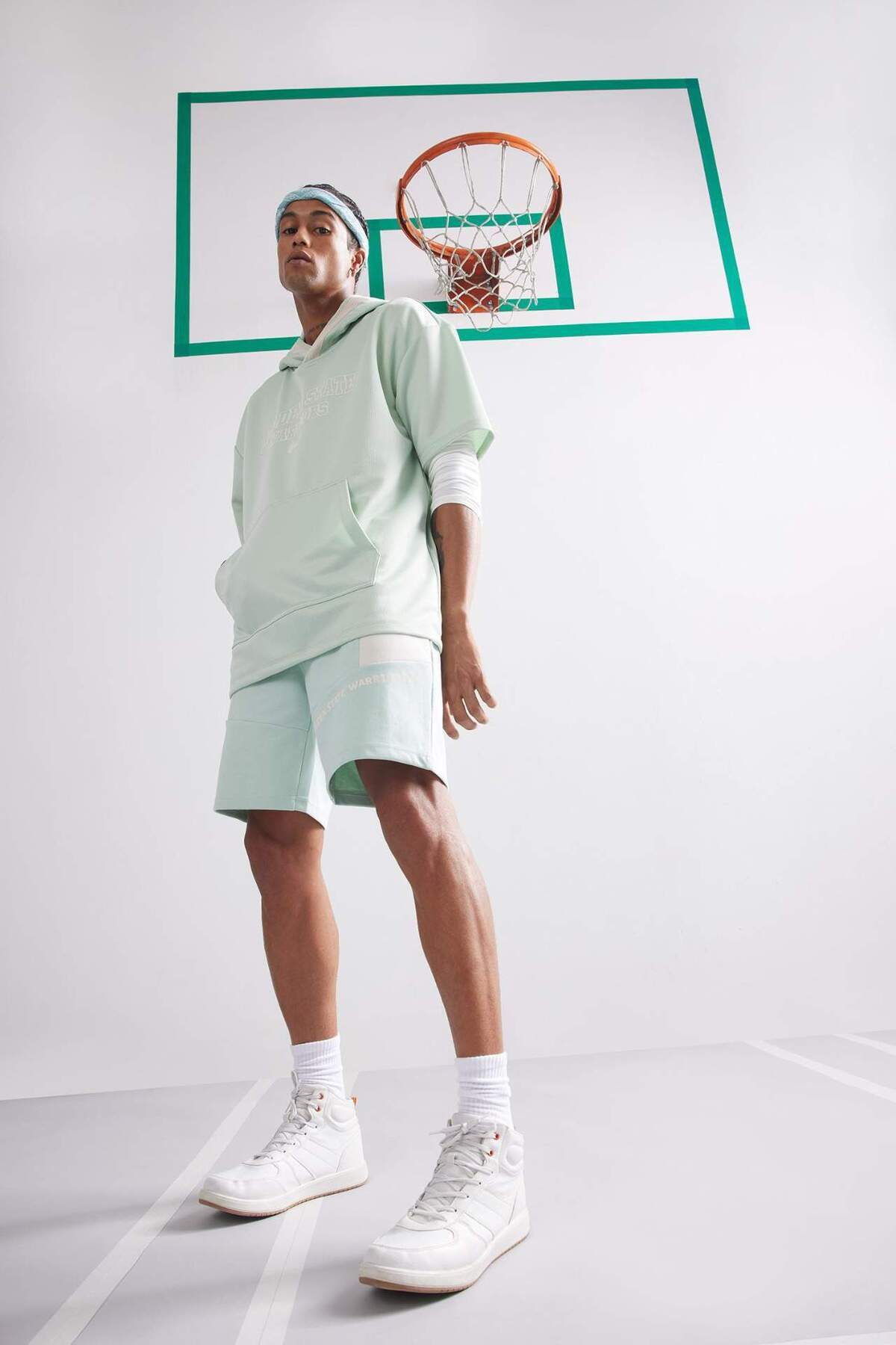 دفاکتو DeFactoFit NBA گلدن استیت واریورز استاندارد Fit Short Leg Short D8621AX25SP