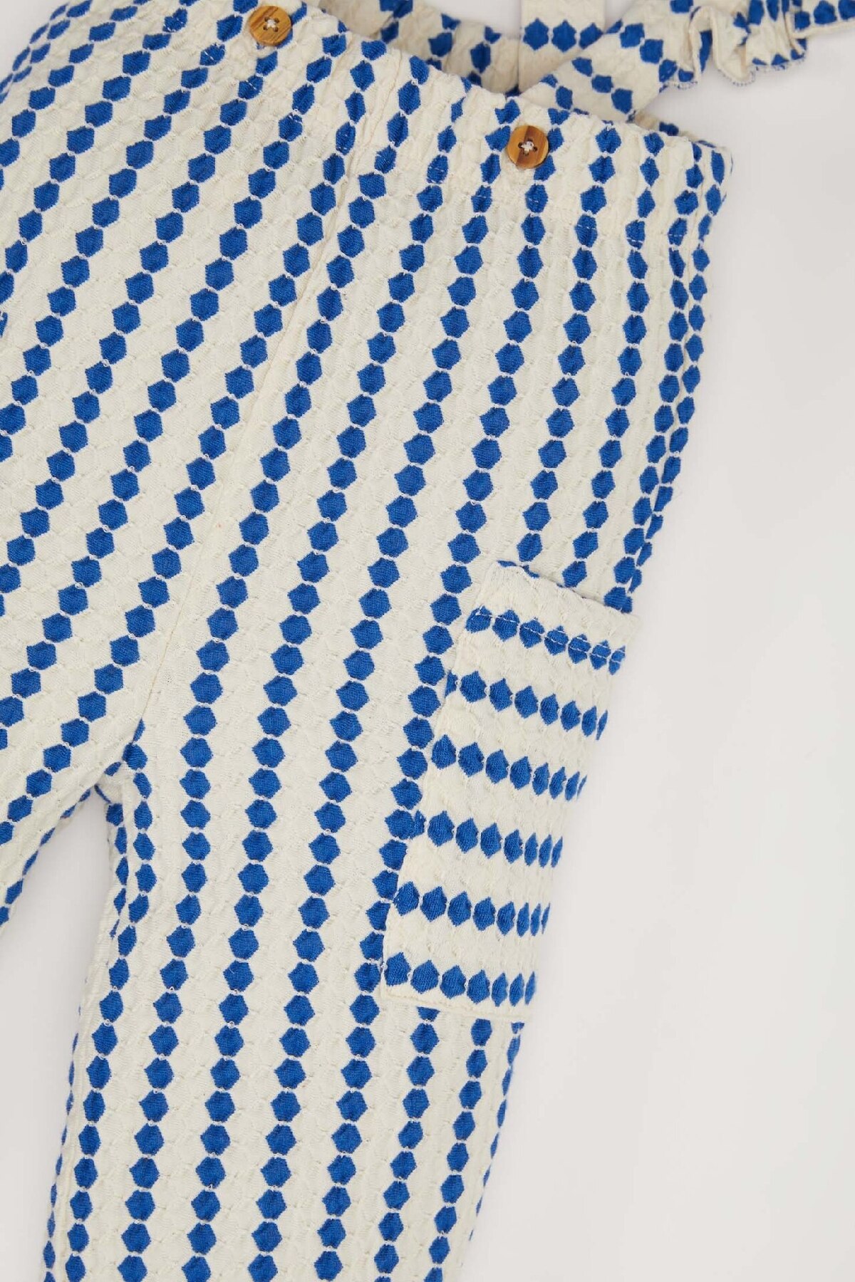 Defacto Kız Bebek Desenli Cepli Askılı Pantolon D9446A525SP fotoğrafı 3 (önizleme)