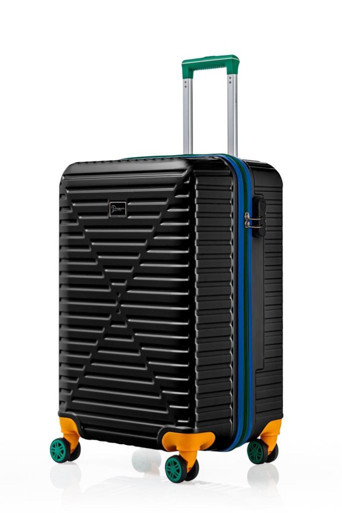 louisiana polo Kabin Boy %100 Polikarbon Valiz 4x2 Teker Siyah 1088