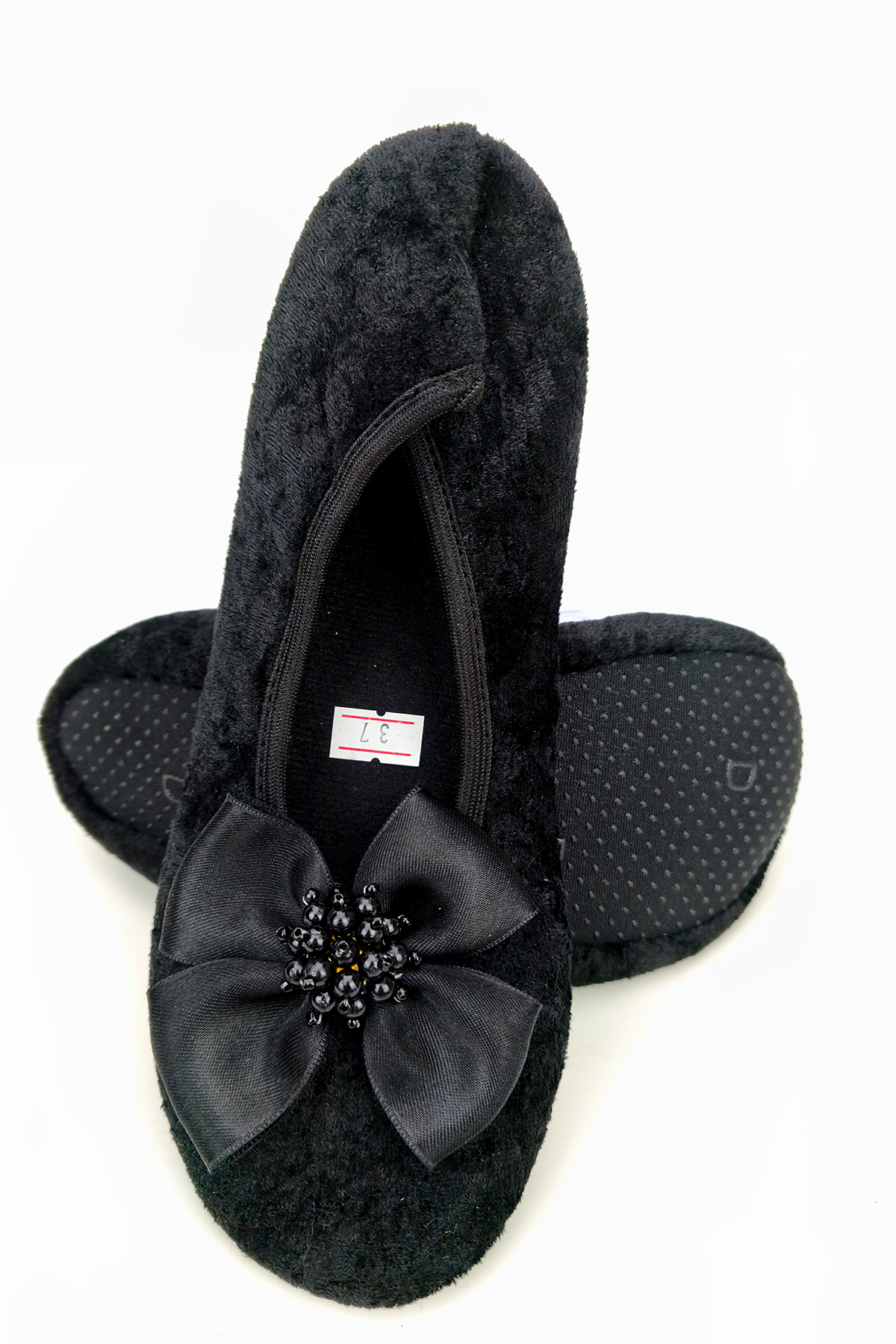 CEYDA SHOES Süslü Kadife Ev,hac, Umre Babeti, Hediye, Günlük Babet,tüylü Babet, Panduf, Patik, Gösteri Pisi Pisi 101 görsel 7