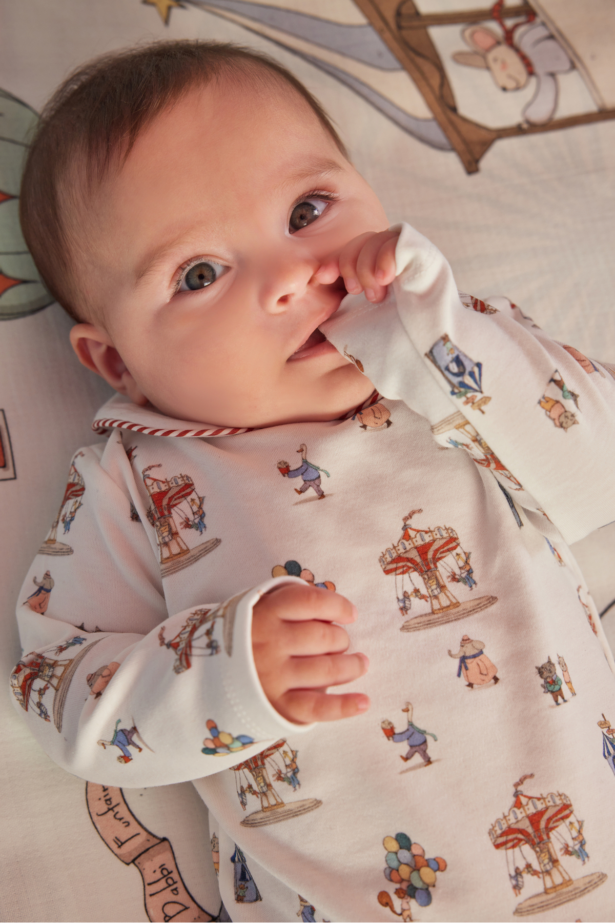 Atelier Babbi %100 Pamuk Bebek Tulum - Funfair fotoğrafı 2 (önizleme)