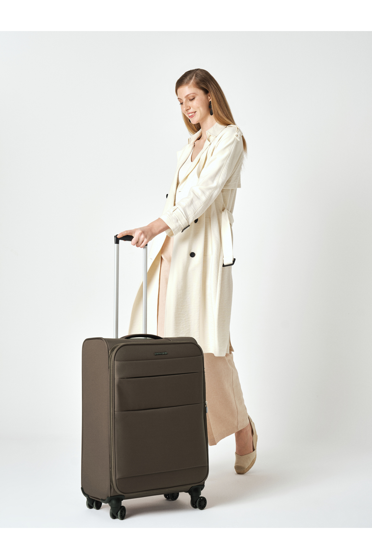 چمدان زنانه راسته | پیر کاردین Pierre Cardin 04PC8200-02-KH - تصویر 6